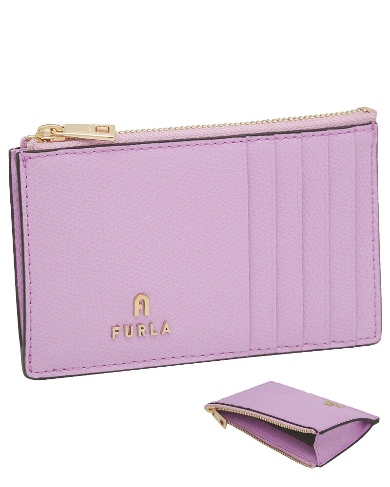 【2025年秋冬 新作】 フルラ Furla Camelia カードケース M SAKURA ピンク WP00310_ARE000_1007_4148S カメリア カードホルダー コインケース 小銭入れ レディース 【新品 新作 未使用 正規品】