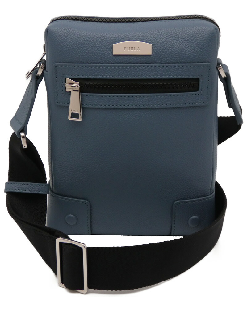 Web限定カラー フルラ Furla Man Travel ミニ クロスボディ バッグ Blu Denim ブルーデニム Mb Vto000 1003 De000 メッセンジャー メンズ 新品 新作 未使用 正規品