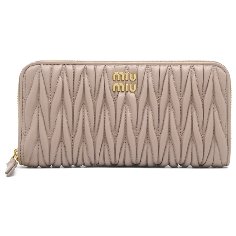 96%OFF!】 ミュウミュウ MIU マテラッセレザー 財布 ウォーターリリー