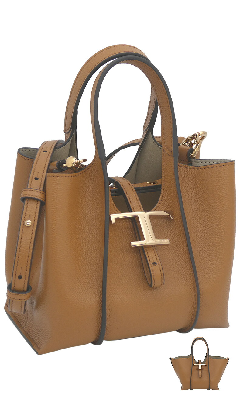 楽天市場】トッズ TOD'S T タイムレス レザー ショッピング バッグ