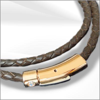 SORIENO(ソリエノ)αLeather ブレスレット(Sシリーズ ピンクゴールド)二重巻 スポーツブレスレット 健康ブレスレット｜SORIENO