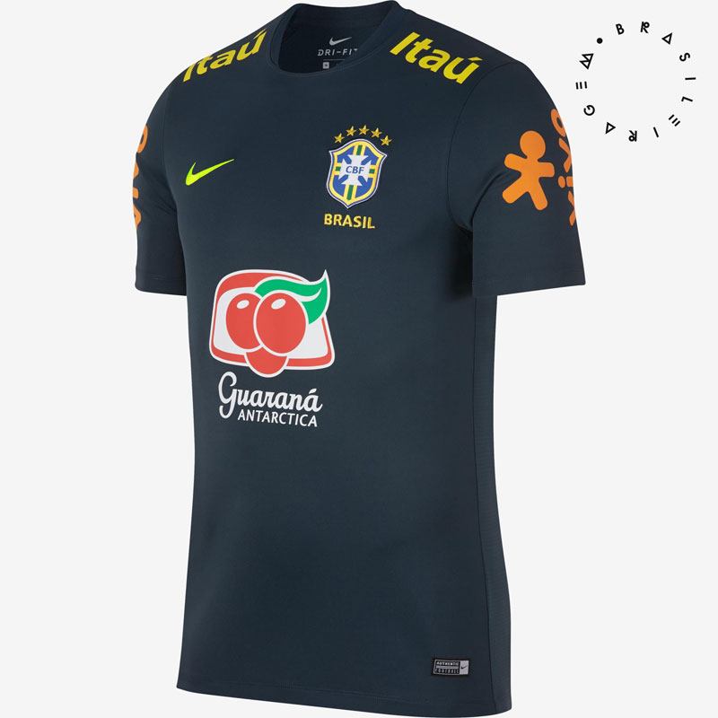 保証書付 ブラジル代表トレーニングシャツ 人気スポンサー付き 練習着 Nike Www Etechnologycr Com