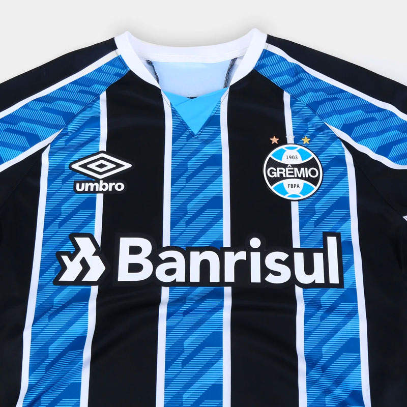 楽天市場 グレミオ公式スポンサー入りホームユニフォーム Gremio ブルー ブラック Umbro Sorte Brazil