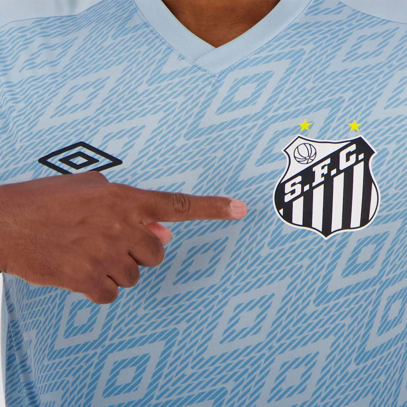 楽天市場 サントスfc公式練習着 トレーニングシャツ Santos Fc ブルー Umbro Sorte Brazil