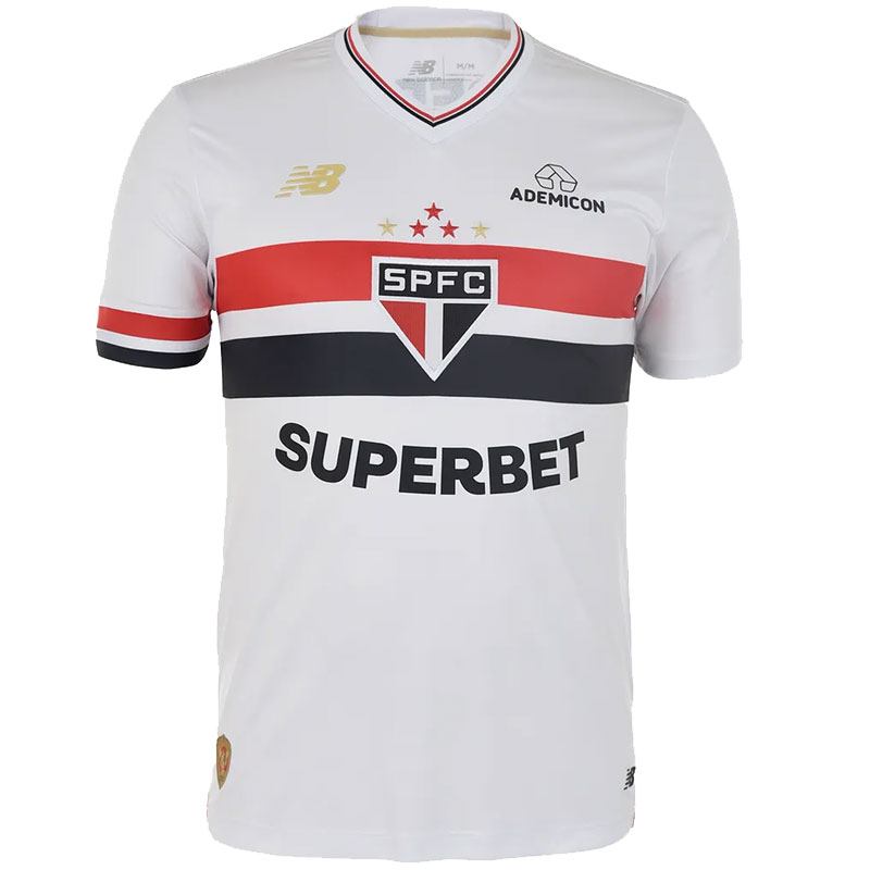 ■取り寄せ商品■サンパウロFC 25/26 ホームユニフォーム SAO PAULO FC 公式 New Balance ホワイト マーキング対応