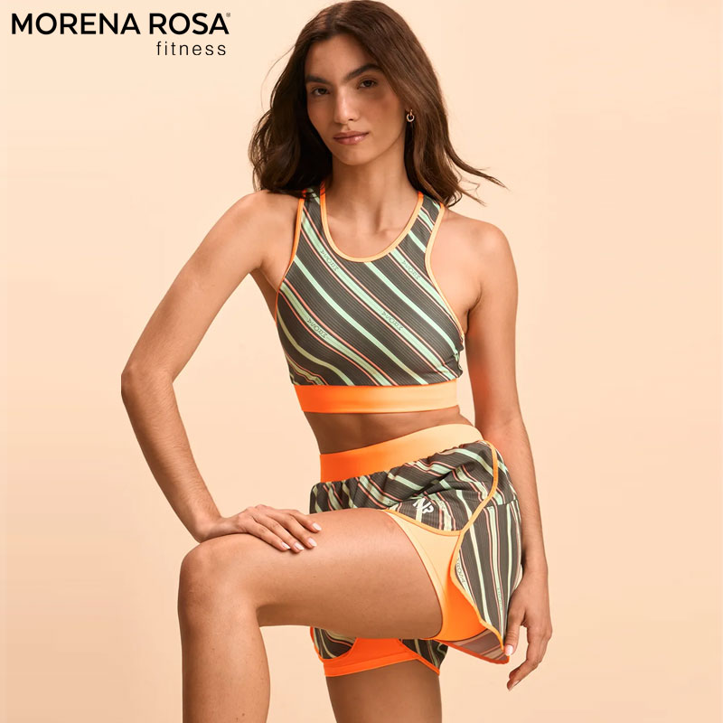 Morena Rosa Fitness レーサーバッククロップドタンクトップ ヨガ・トレーニングウェア