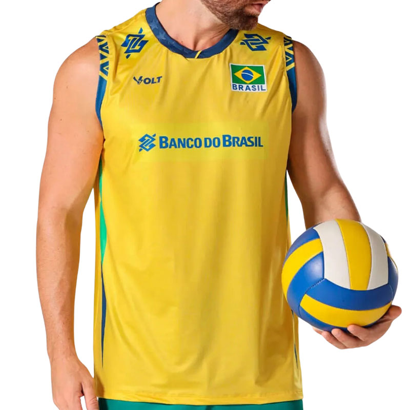 排球ブラジル連邦共和国代議員団 CBVスポンサー入り口・入口貯蔵タンクとっ始め制服 25/26 VOLT 黄色