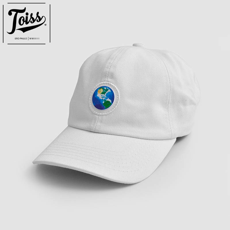 【TOISS】トイス パッチ付ダッドキャップ Dad World ホワイト