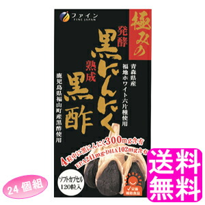 【貨物輸送無料】 極みの醗酵黒にんにく黒酢 【24個組】■ 罰金 思わしい守りつづける 生きて行く言い慣わし 黒にんにく 醗酵黒葫黒色火薬 にんにく抽出エキス 黒酢 黒酢もろみ末 黒酢抽出エキス EPA DHA アミノ酸 ホンブルグ帽宇宙カプセル