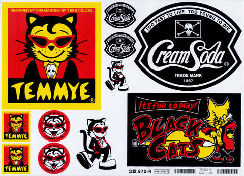 楽天市場 Temmyeティミーcream Sodaクリームソーダ Te ステッカーセット Temmye Pd18gs 11 Cream Soda Shop Garage Paradise