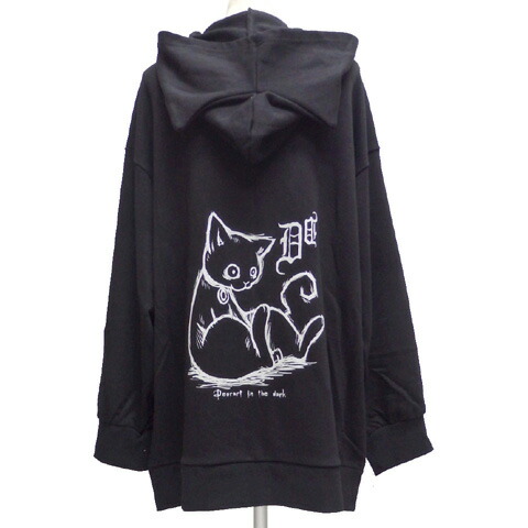 Deorartディオラート オーバーシルエット・ジップパーカー[ GOTHIC CAT ]DRT2655【送料無料】