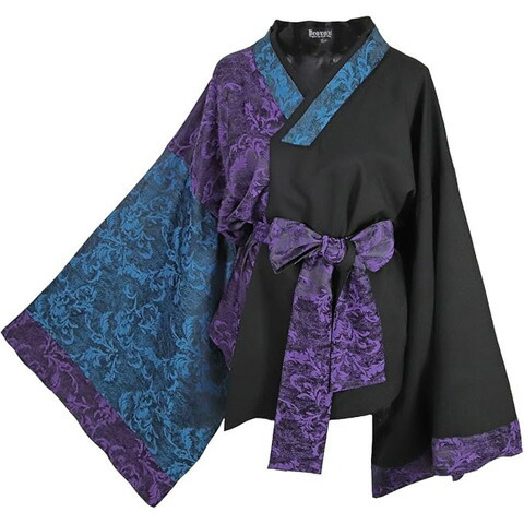 Deorartディオラート [GOTH CHINA] KIMONO風 トップス SET [着物袖・帯付]DRT2858/【送料無料】