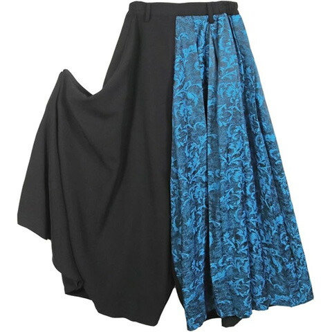 Deorartディオラート [GOTH CHINA] HAKAMA風 アシンメトリーワイドパンツ [袴・和柄・中華柄]DRT2860/【送料無料】
