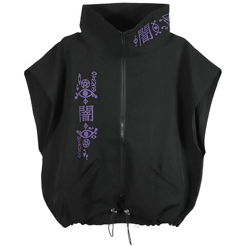 Deorartディオラート [ 闇 ] ジャージ風 ハイネック・オーバーサイズベスト・ジレDRT2869/【送料無料】｜ROCK SHOP SOS-足利M.W CREAM SODA