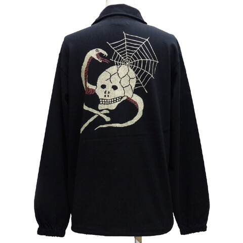 GOOD ROCKINグッドロッキン コットンジャージ プリントコーチジャケット[ SKULL \u0026 SNAKE ]GRJ-233