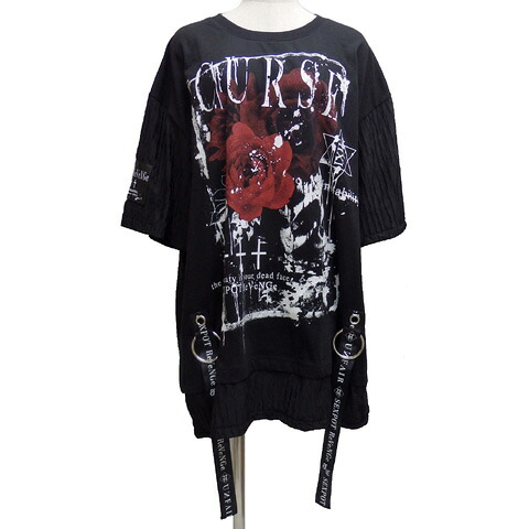 SEXPOT一発やるポット SID RING \u0026 LOGO BELT ワッシャーカットソー[ CURSE ]SA681161-10103