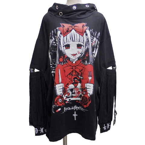 SEXPOTセックスポット DESIGN HOOD BONDAGE WASHER カットソー[ 召し上がれ... ]SA681467-10103