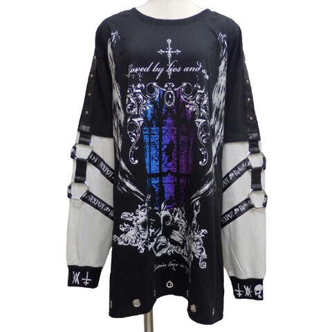 SEXPOTセックスポット STUDS ＆ BELT DESIGN PUNKISH カットソー[ HOLY GATE ]SA681472-10205/