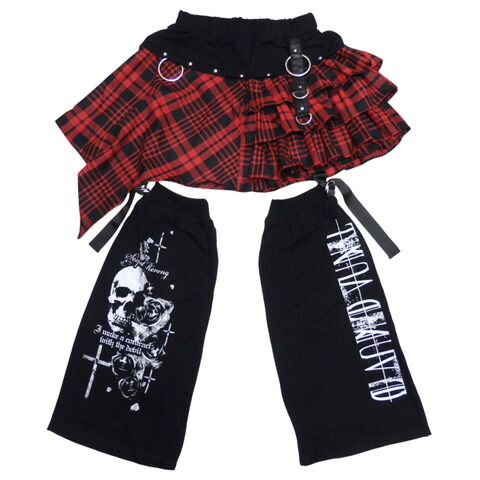 SEXPOTセックスポット Punkish Check Frill スカート & レッグウォーマーSC01173-10103/【送料無料】