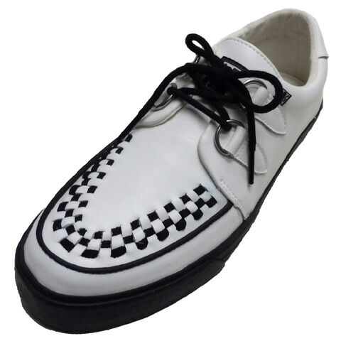 T.U.K 2-RING CREEPER SNEAKER[ WHITE LEATHER ]TUK-A9179【送料無料】画像