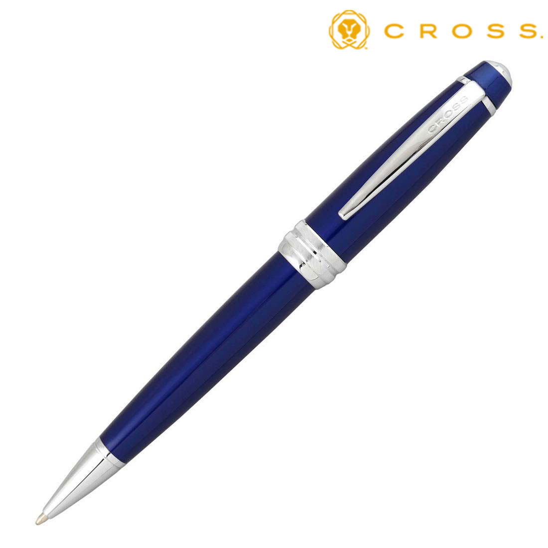 ＼ 記念品 ギフト　ブランド筆記具 / 【【名入れ専用】 CROSS クロス ギフト包装 レーザー名入れ対応・ベイリー　AT0452-12　ブルー　ボールペン】 ” 学生向け・中学生・高校生・大学生等に ”