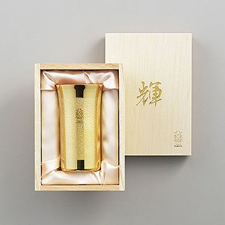 ＼ ロゴタイプ、名入れ・祝する品に! 名入れ相応う・飛び切りタンプラー / 【[名入れ相応う] 「輝」純銅ひとくちタンプラー(金完成) ※別途積もり書き】 ”  会社組織や授業時間、お店の周年・築き上げる・打ち立てる・開店にお鼓舞激励のノベルティ・祝する品に ”
