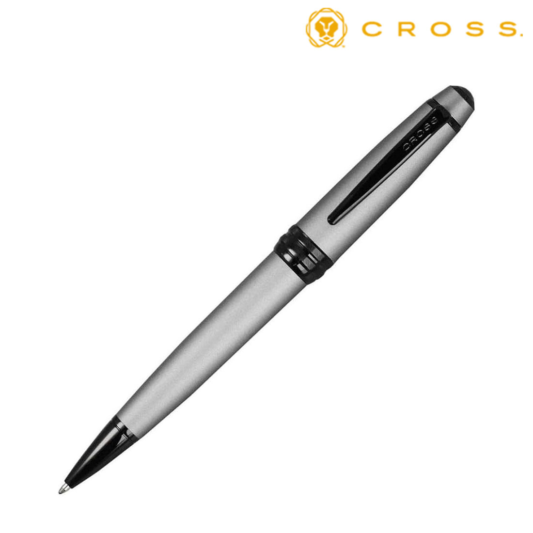 ＼ 名入れ ロゴ入れ オリジナル　ブランド筆記具 / 【【名入れ専用】 CROSS クロス ギフト包装 レーザー名入れ対応・ベイリー マットグレーラッカー NAT0452-20】 ” 企業や学校、お店の周年・設立・創立・開店にお勧めのノベルティ・記念品に ”