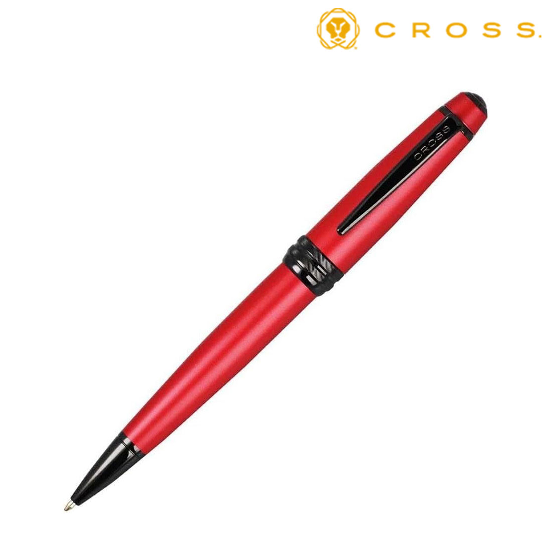 ＼ 名入れ ロゴ入れ オリジナル　ブランド筆記具 / 【【名入れ専用】 CROSS クロス ギフト包装 レーザー名入れ対応・ベイリー マットレッドラッカー NAT0452-21】 ” 企業や学校、お店の周年・設立・創立・開店にお勧めのノベルティ・記念品に ”