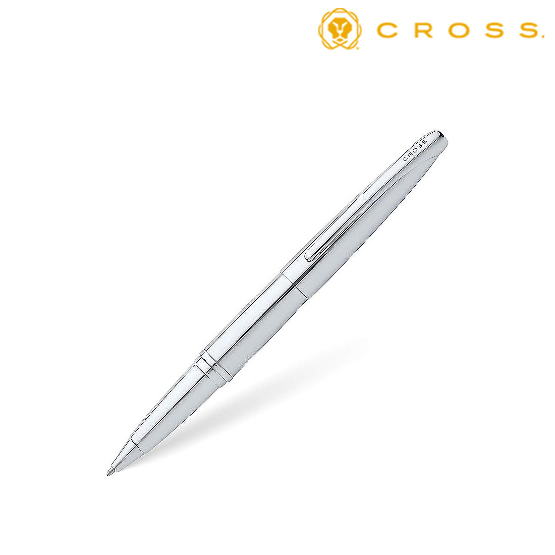 ＼ 名入れ ロゴタイプ入れ 一風変わった ブランド名筆記具 / 【CROSS 差し交わす 差し上げ物荷拵え レーザ名入れ相応う・セレクチップローラーボール ATX(エイティエックス) 885-2 ピュアクローム】 ”  会社組織や授業時間、お店の周年・築き上げる・打ち立てる・開店にお鼓舞激励のノベルティ・祝する品に ”