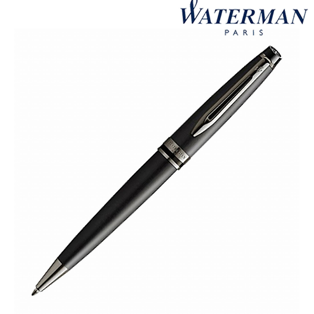 ＼ 記念品 ギフト　ブランド筆記具 / 【[名入れ対応] WATERMAN ウォーターマン ギフト包装 レーザー名入れ対応・エキスパート メタリックブラック RT BP ※別途見積】 &rdquo; 学生向け・中学生・高校生・大学生等に &rdquo;｜記念品・粗品・ノベルティの専門店