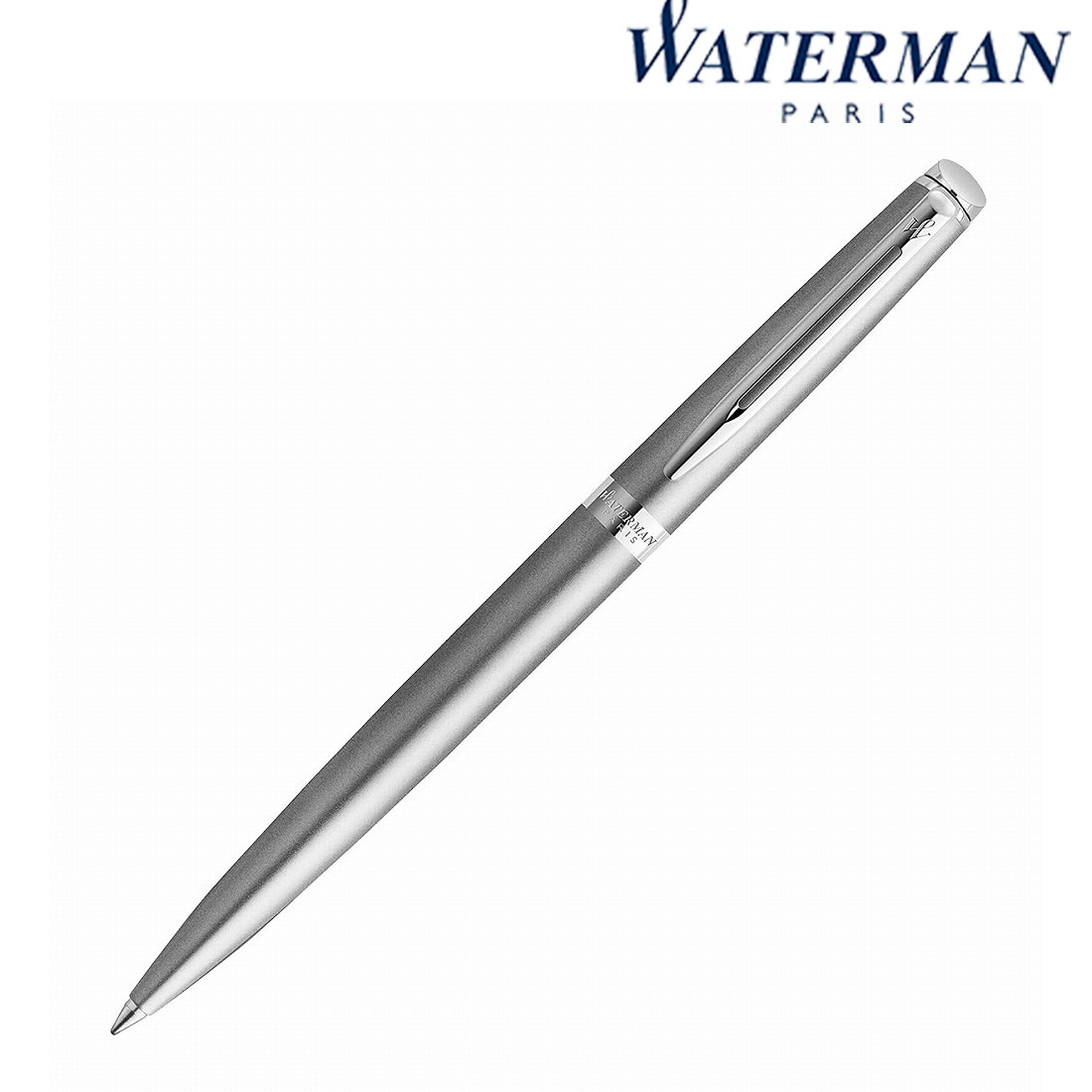 ＼ 名入れ ロゴ入れ オリジナル　ブランド筆記具 / 【【名入れ専用】 WATERMAN ウォーターマン ギフト包装 レーザー名入れ対応・メトロポリタン エッセンシャル サテン CT BP】 ” 学生向け・中学生・高校生・大学生等に ”