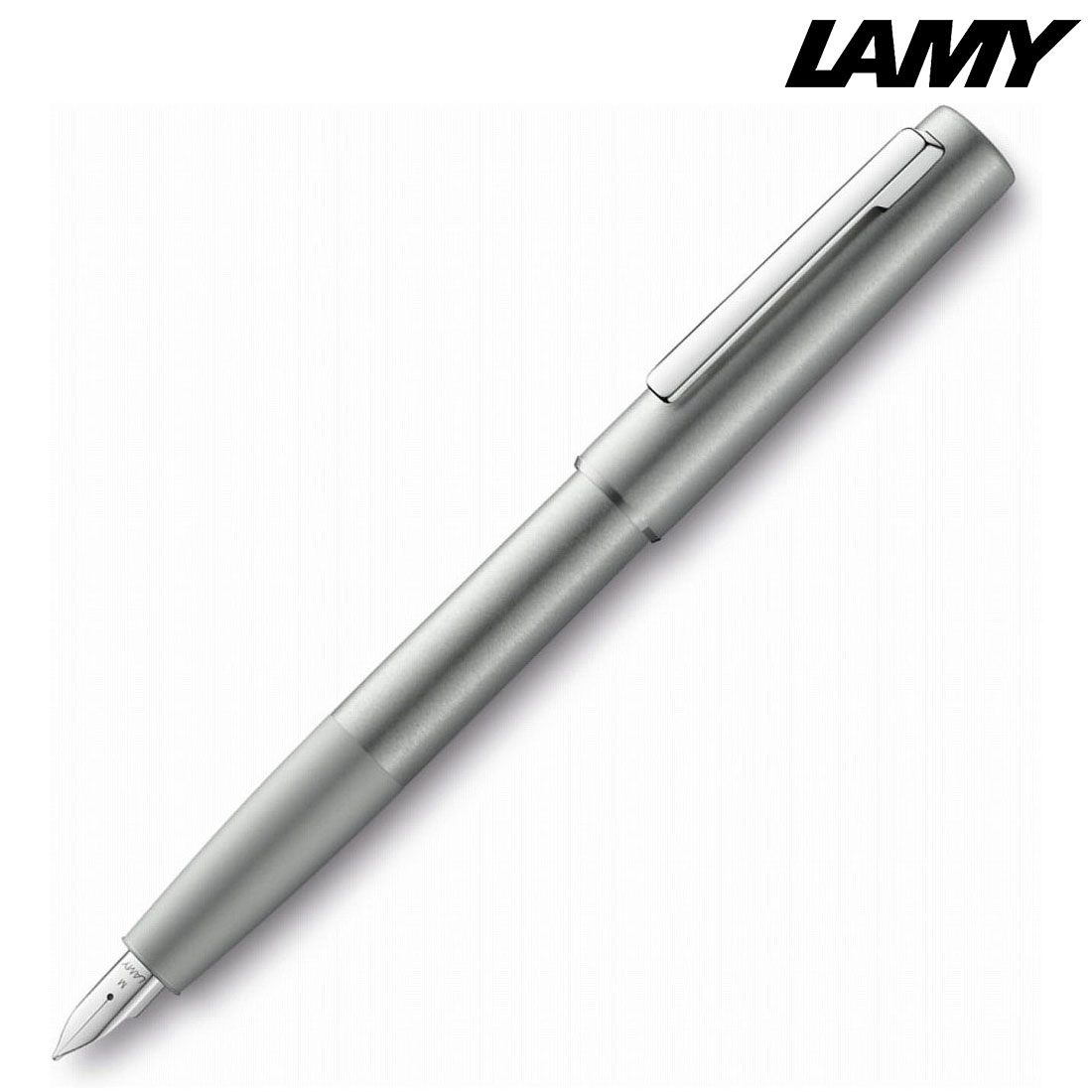 ＼ 名入れ ロゴ入れ オリジナル　ブランド筆記具 / 【【名入れ専用】 LAMY ラミー ギフト包装 レーザー名入れ対応・アイオン　オリーブシルバー　L77OS-EF　万年筆】 ” 学校・高校・大学・専門学校の卒業記念品や周年記念品に ”