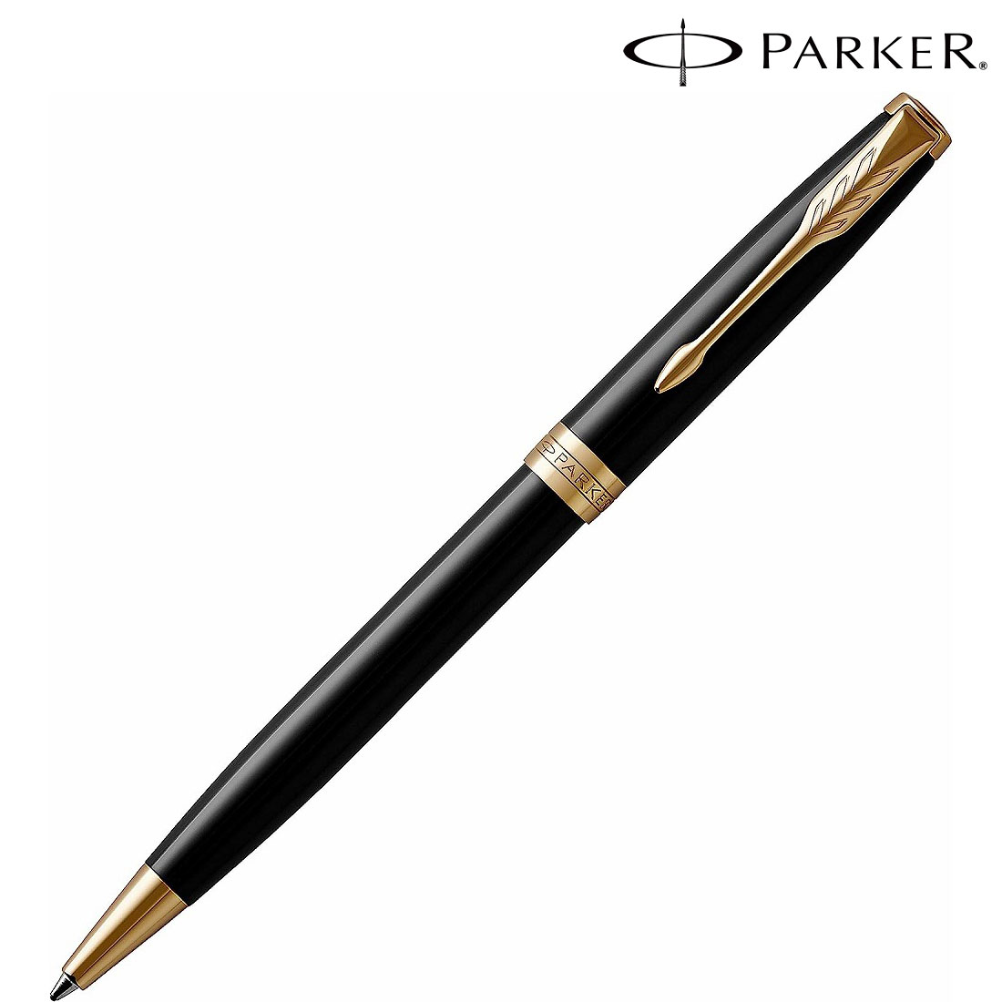 ＼ 記念品 ギフト　ブランド筆記具 / 【【名入れ専用】 PARKER パーカー ギフト包装 レーザー名入れ対応・ソネットラックブラックGT ボールペン】 ” 学校・高校・大学・専門学校の卒業記念品や周年記念品に ”