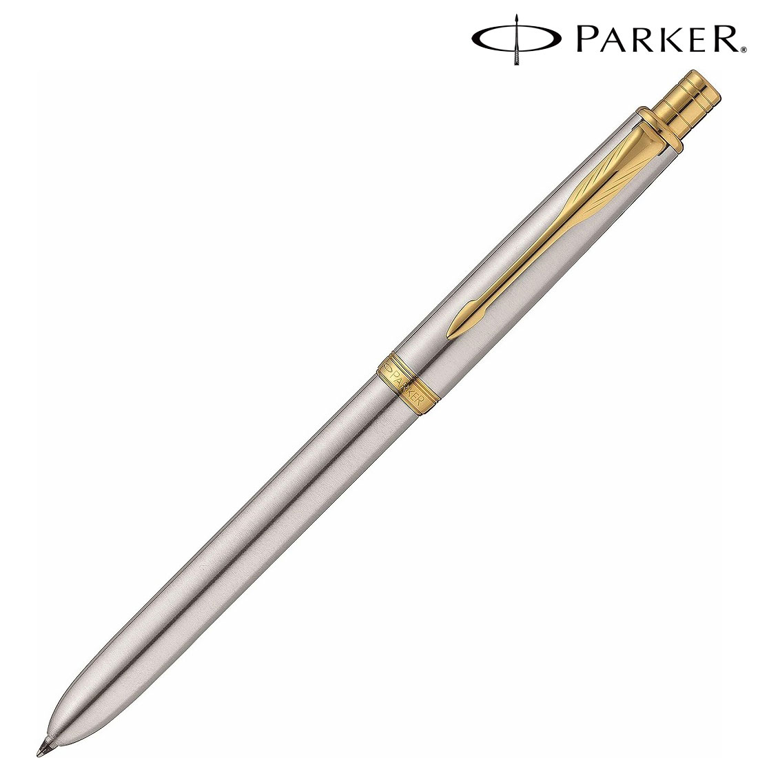 ＼ 名入れ ロゴタイプ入れ 一風変わった ブランド名筆記具 / 【[名入れ相応う] PARKER パーカー 差し上げ物荷拵え レーザ名入れ相応う・ステンレス鋼スチール写真GT MF ※別途積もり書き】 ”  教え子向け・中学生・高校生・角帽等に ”