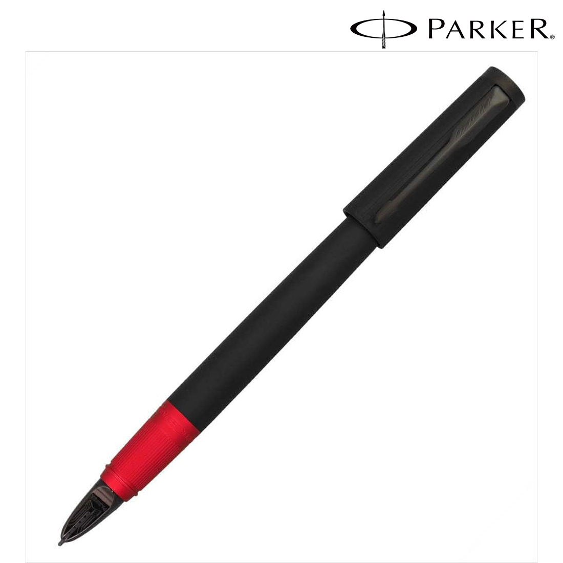＼ 福利厚生 周年 卒業 記念品　ブランド筆記具 / 【【名入れ専用】 PARKER パーカー ギフト包装 レーザー名入れ対応・PK ING スリム LX Dブラックレッド 万年筆 BT】 ” 学校・高校・大学・専門学校の卒業記念品や周年記念品に ”