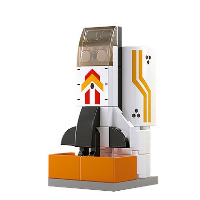 楽天市場】宇宙船合体ブロック【12個入】おもちゃ 玩具 景品 イベント