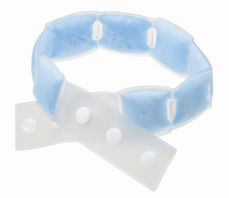 ＼ 　クールグッズ / 【携帯便利な 折りたたみクールネックリング】画像