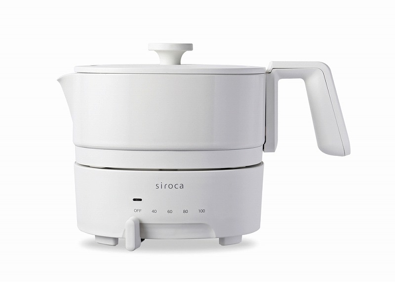 ＼ 販促品 ノベルティ グッズ　調理家電 / 【sirocaおりょうりケトル ちょいなべ(アイボリー)】 ” 法人・企業・団体・ビジネス向けの記念品・販促ノベルティグッズに ”