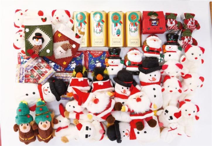 ＼ 販促品 ノベルティ グッズ　クリスマス景品 / 【[くじ・抽選・イベント] ころころダイス出た数プレゼントクリスマスグッズ(約30人)】 &rdquo; 法人・企業・団体・ビジネス向けの記念品・販促ノベルティグッズに &rdquo;｜記念品・粗品・ノベルティの専門店