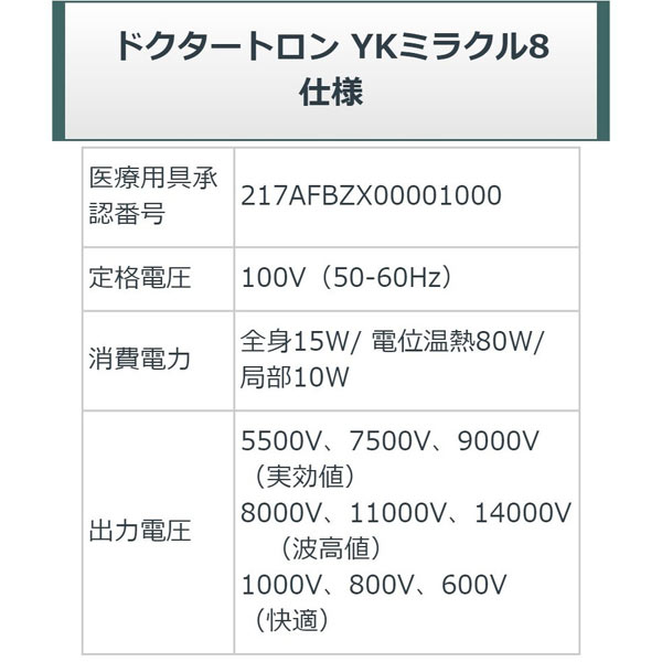 程度aa 電位治療器 中古 電位 交流磁気などの治療器屋さん電位治療器ドクタートロンykミラクル8は日本理工医学研究所で製造され 口コミのykマジック 効果 ドクタートロン n エナジートロンtt Max8 エナジートロン デジタルksと同じ性能 効果の中古商品