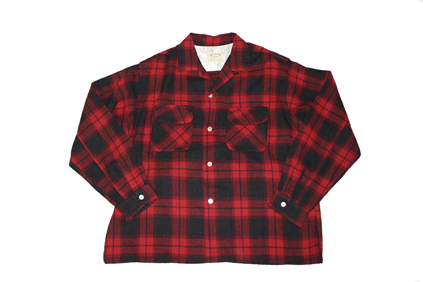 VINTAGE OPEN COLLOR ブロックチェック　オープンカラーシャツ 90's Polo Ralph Lauren Rayon Open Collar Ombre Check Shirts
