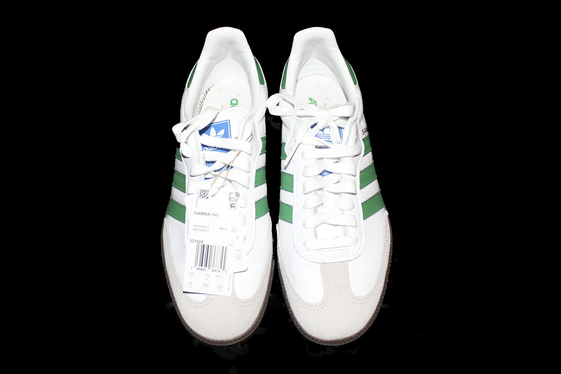 楽天市場】【 ADIDAS SAMBA OG 'WHITE COLLEGIATE GREEN