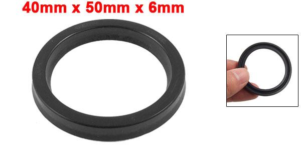 uxcell USH 40mm x 50mm x 6mm Hydraulic Cylinder Rubber Oil Seal Ring