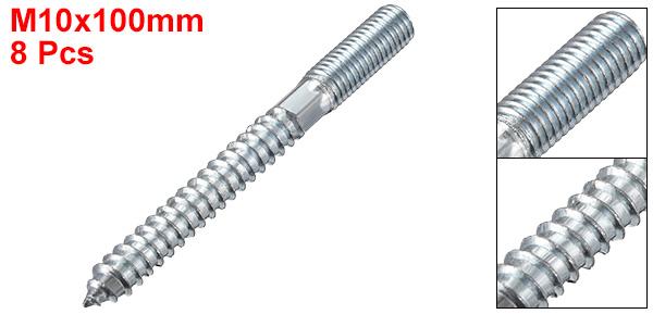 ハンガーボルト ダブルヘッドボルト セルフタッピングネジ M10x100mm 8