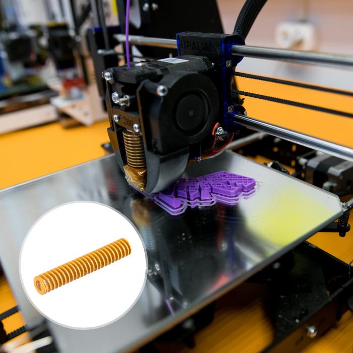 ソウテン ダイスプリング 圧縮ダイスプリング 外径14mm 長さ80mm ス パイラルスタンピング 軽負荷 3Dプリンター電気部品用 イエロー 10個入り