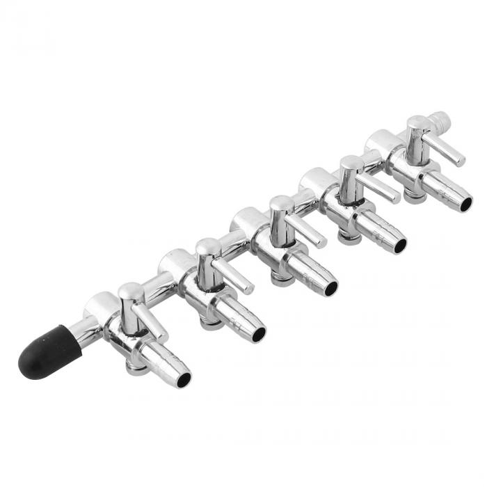 ソウテン 分岐管 アクアリウムエアーヴァルヴ 5ウェイレバーコントロール ディストリビューター 喞筒バルブ Hotjobsafrica Org