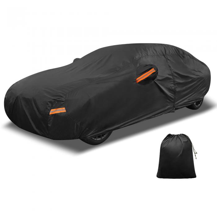 X AUTOHAUX カーカバー アウトドア 防水 日光 雪 雹 保護 左側ドア ジッパー 210D-PU ジェネシスに対応 G80｜ソウテン