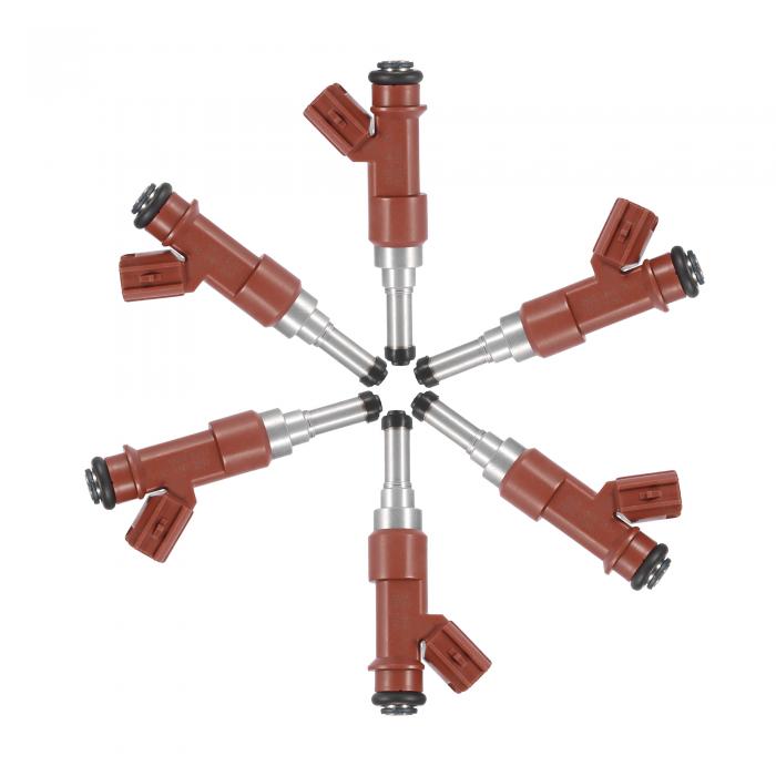 X AUTOHAUX 車の燃料噴射装置 交換用 23250-31050 23209-31050 Toyotaに対応 Siennaに対応 2007-2011に対応 Toyotaに対応 Venzaに対応 2009-2015に対応 6個|ソウテン