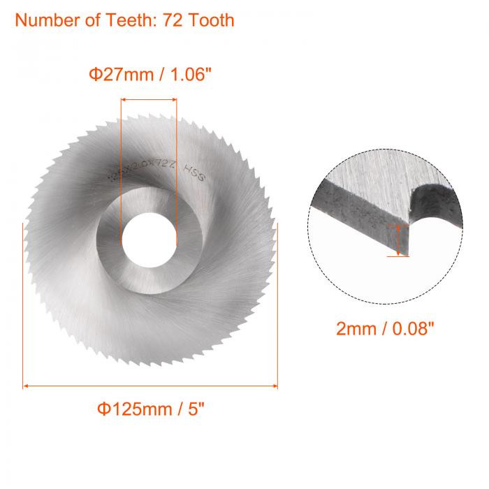 毎日激安特売で 営業中です uxcell 丸鋸ブレード 直径125mm 厚さ2mm 72