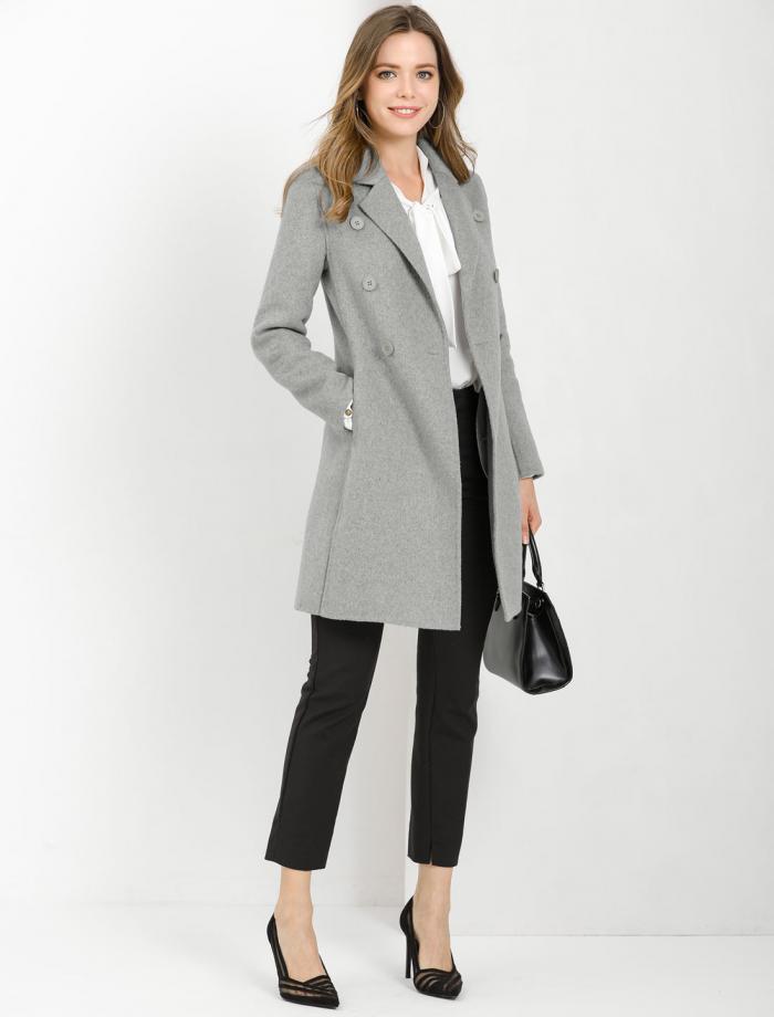 楽天ランキング1位 ソウテン Allegra K ロングコート スリット 裾 チェスターコート ダブルコート トレンチコート アウター 防寒 秋冬 レディース グレー Xl 人気が高い Www Jagarantripura Com